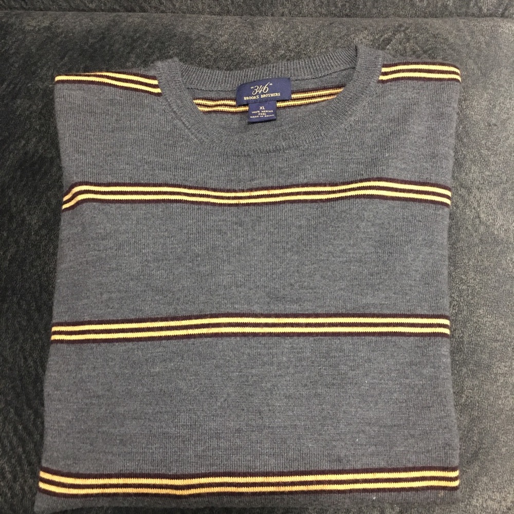 Brooks Brothers Men’s lightweight striped sweater